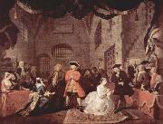 William Hogarth The Beggar Opera VI oil on canvas